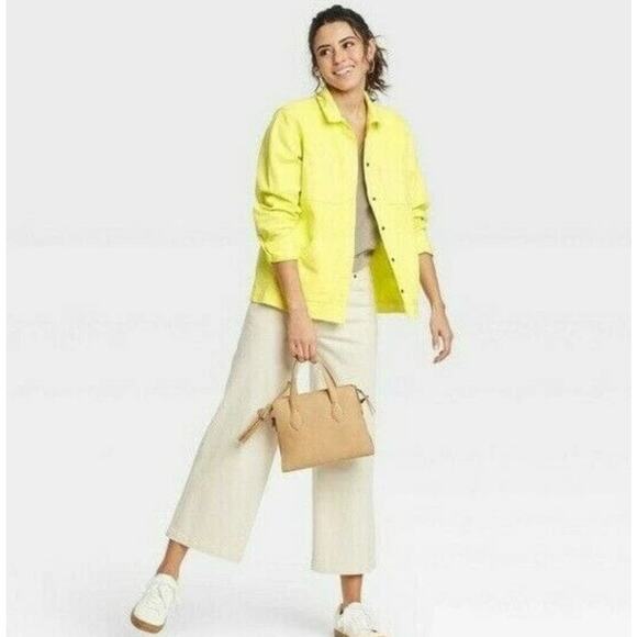 Universal Thread Long Sleeve Snap Front Denim Chore Jacket Women's - Size S - Picture 3 of 7